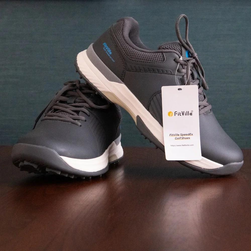 NWT FitVille SpeedEx Mens Golf Shoe - Picture 2 of 12